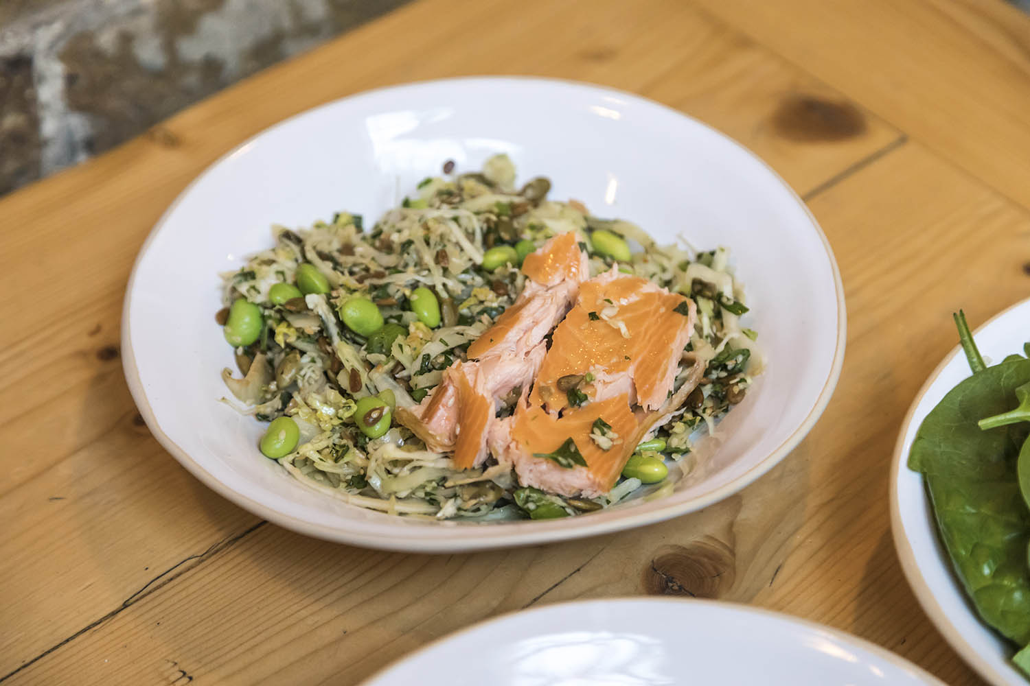GAIL's Asian Slaw with Hot Smoked Salmon
