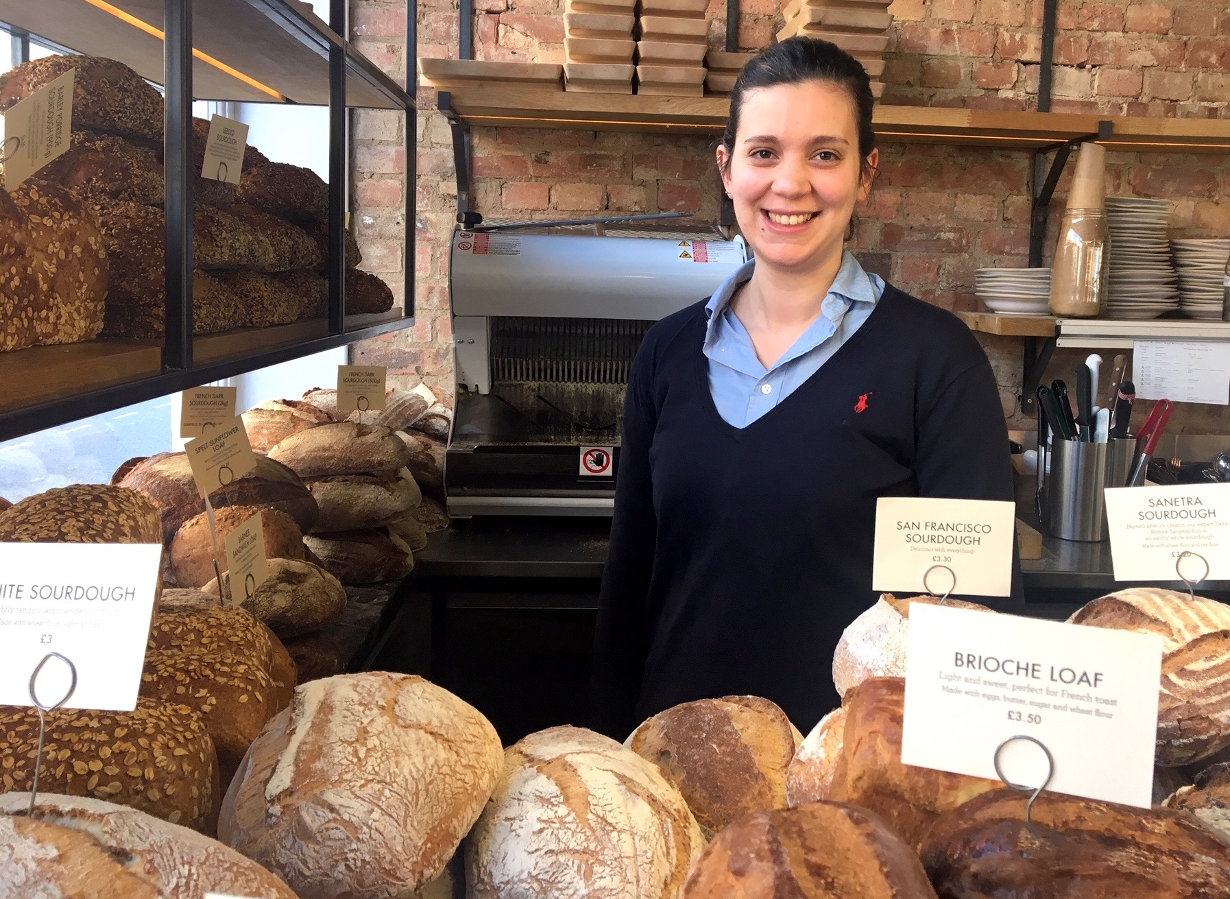 Federica, Assistant Manager at GAIL's Bakery in Parsons Green.