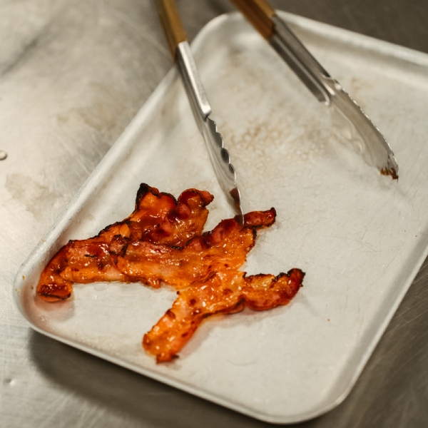 fried bacon