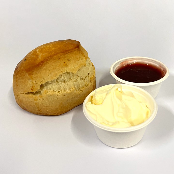 Plain scone,  Jam & cream