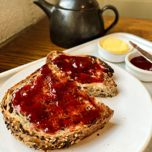 toast with jam
